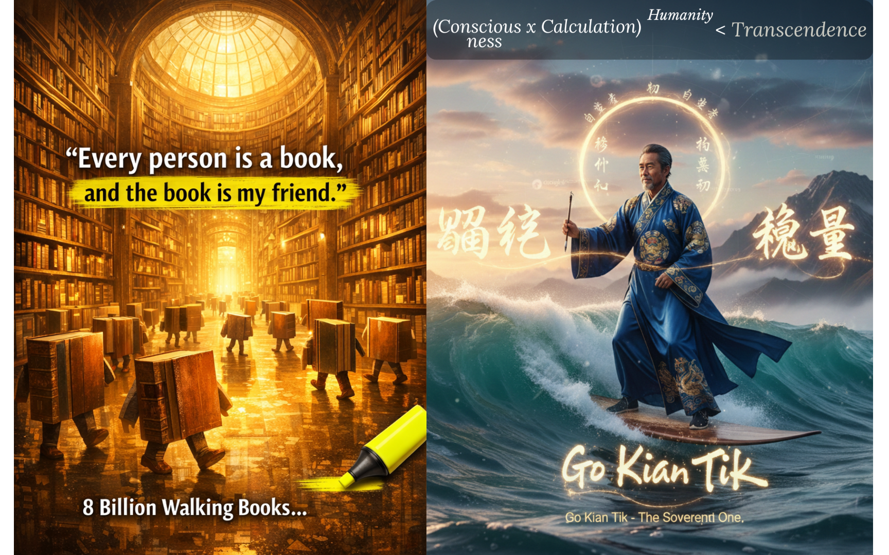 Walking Books Philosophy — 8 Billion Walking Books