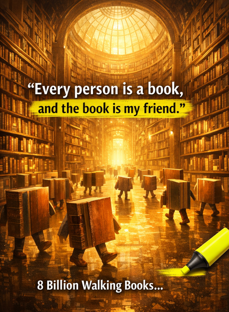 8 Billion Walking Books